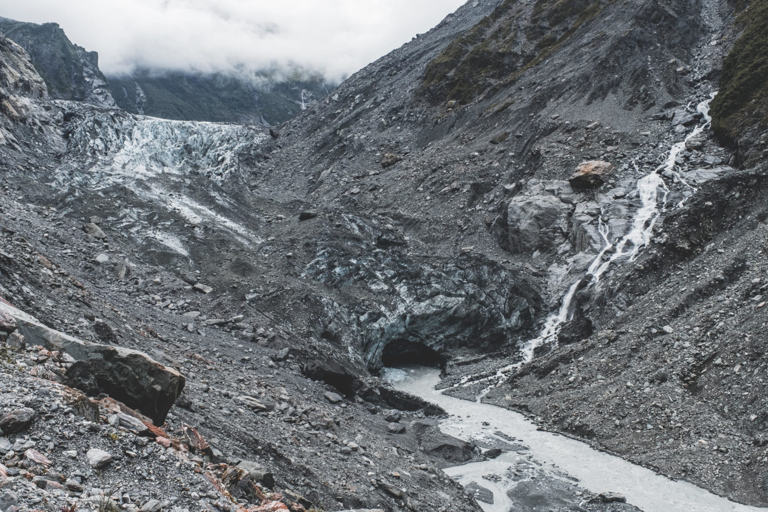 Gletscherkante des Franz-Josef-Glacier